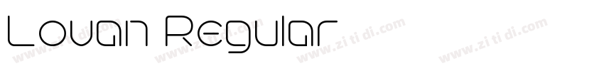 Lovan Regular字体转换 Lovan Regular字体转换